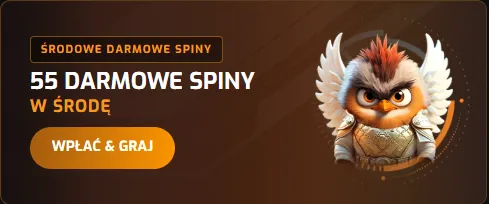 Hugo Casino – karta Środowe Darmowe Spiny: 55 darmowych spinów w środę